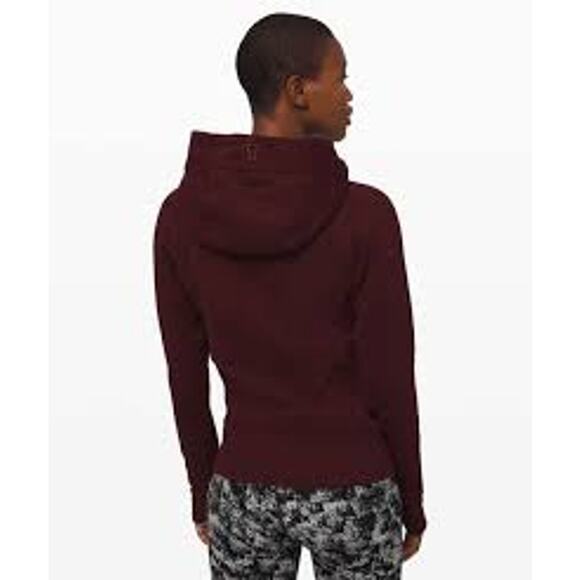 LULULEMON Zip Front Hoodie in Plum Color Sweatshirt Jacket Top Size 6 ATHLEISURE - Picture 6 of 7